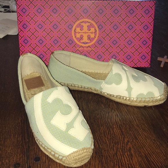 SOLDTory Burch Lonnie flat espadrille Ella canvas - Picture 2 of 8